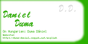 daniel duma business card